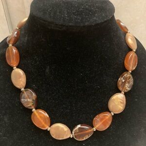 Elegant Brown Baltic Amber Necklace 18”
